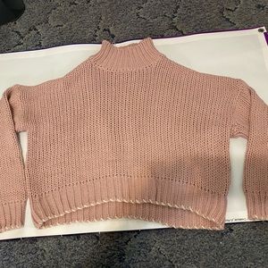 Pink Cropped Sweater